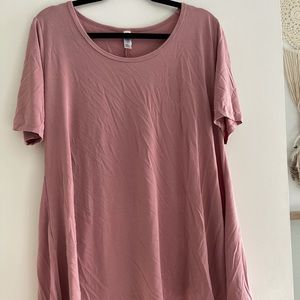 LulaRoe perfect t dusty rose